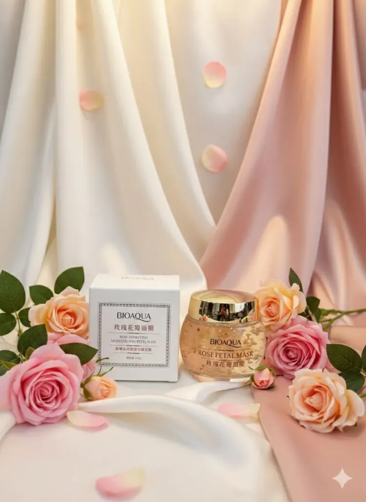 mascarilla pétalo de rosas