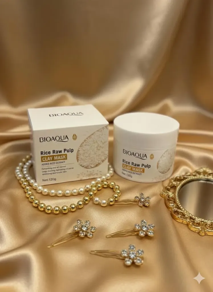 mascarilla de arcilla arroz